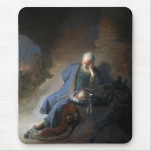 Jeremiah Destruction Jerusalem Bible Rembrandt Mouse Mat