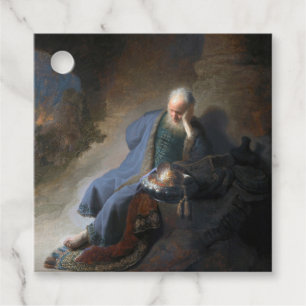Jeremiah Lamenting on Fall of Jerusalem, Rembrandt Favour Tags