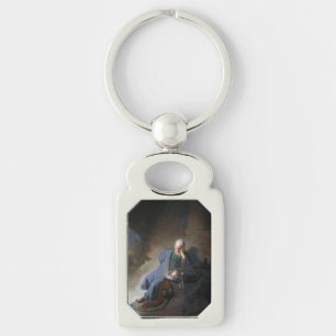 Jeremiah Lamenting on Fall of Jerusalem, Rembrandt Key Ring