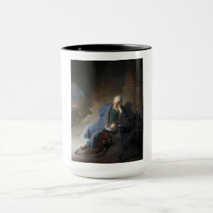 Jeremiah Lamenting on Fall of Jerusalem, Rembrandt Mug