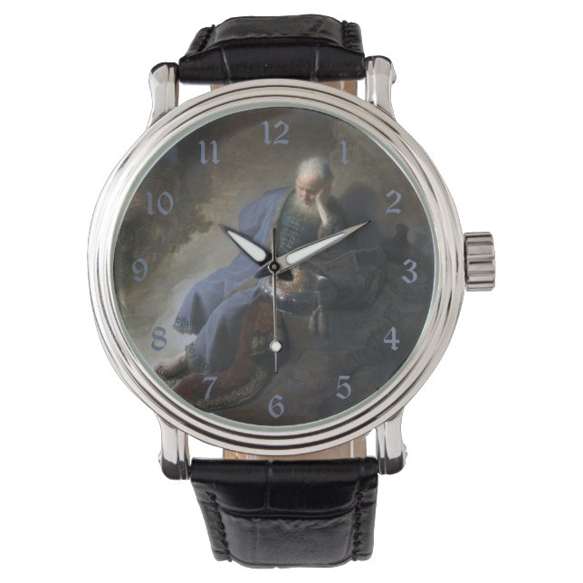 Jeremiah Lamenting on Fall of Jerusalem, Rembrandt Watch (Front)