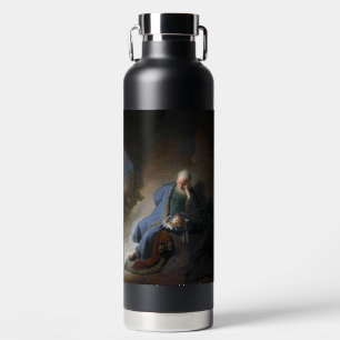Jeremiah Lamenting on Fall of Jerusalem, Rembrandt Water Bottle