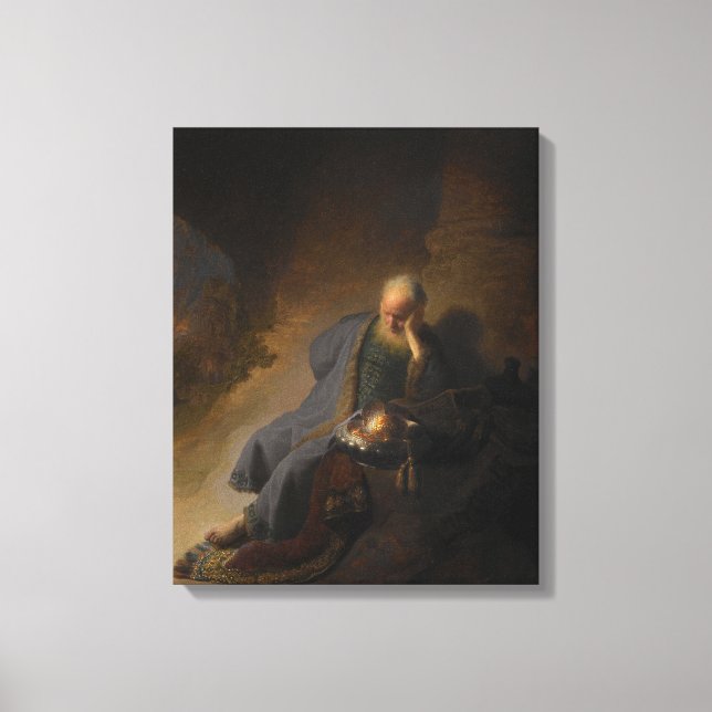 Jeremiah Lamenting the Destruction of Jerusalem Canvas Print (Front)