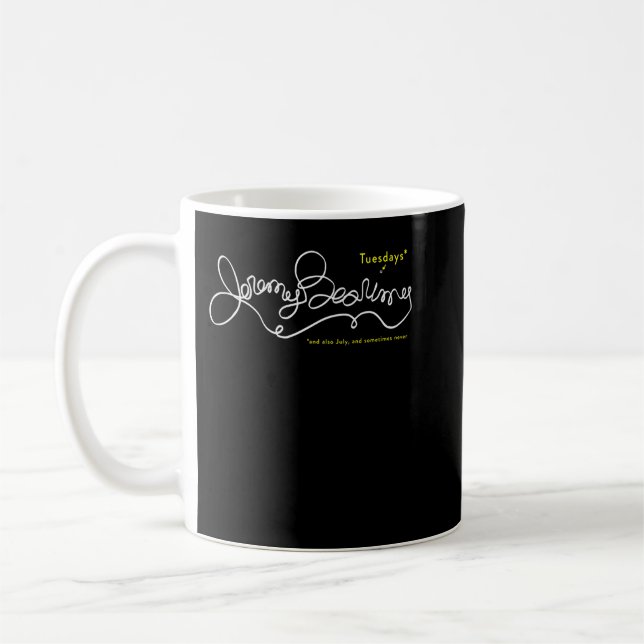 Jeremy Bearimy in white (with notation) Classic T  Coffee Mug (Left)