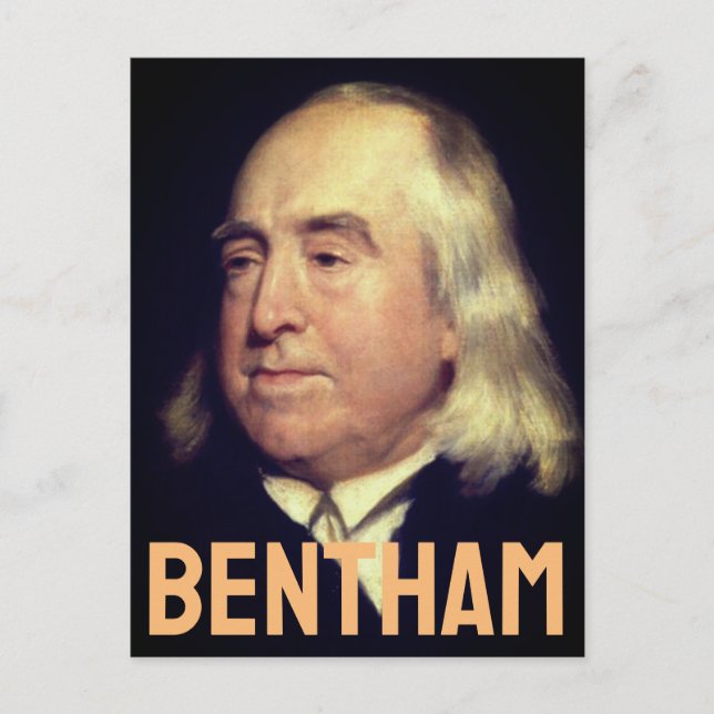 Jeremy Bentham Postcard (Front)