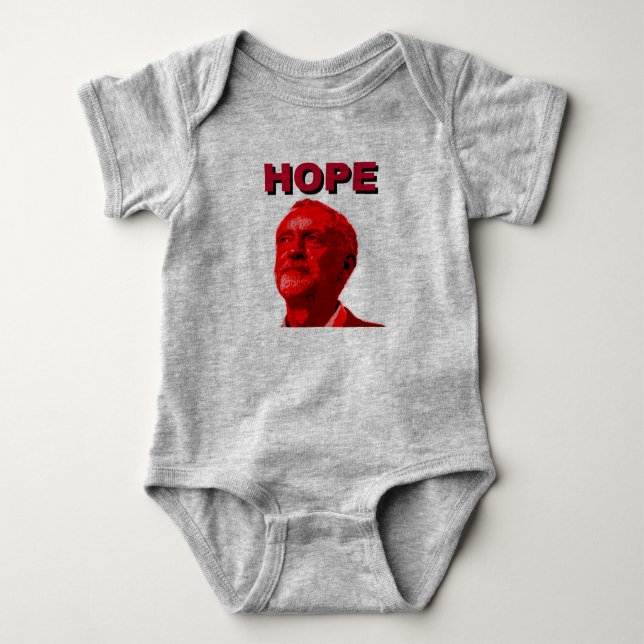 Jeremy Corbyn Hope Baby Bodysuit (Front)