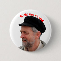 Jeremy Corbyn supporter Jez the man we need badge