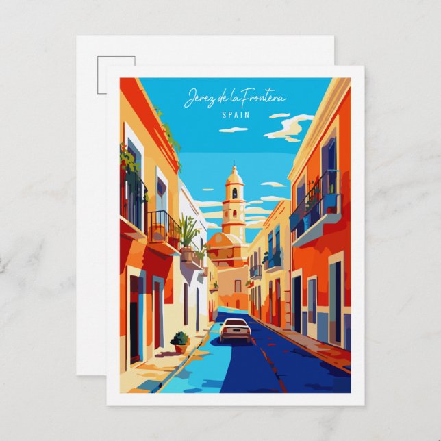 Jerez de la Frontera Spain vintage travel Postcard (Front/Back)