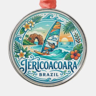 Jericoacoara Beach Brazil Metal Tree Decoration