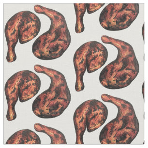 Jerk Chicken Caribbean West Indian Jamaican Food Fabric
