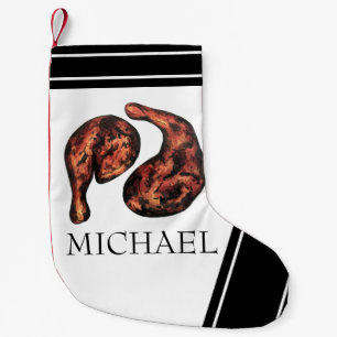 Jerk Chicken Leg Jamaican Caribbean Food Cuisine Small Christmas Stocking