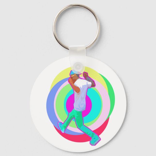 JERK DANCE logo Key Ring (Front)