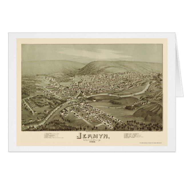 Jermyn, PA Panoramic Map - 1889 (Front Horizontal)