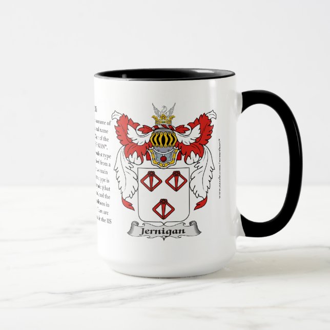 Jernigan Family Coat of Arms Mug (Right)