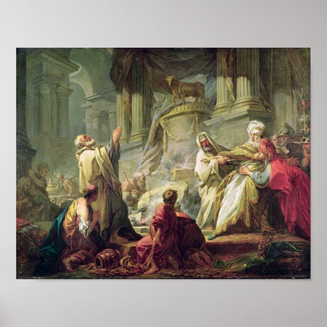 Jeroboam Sacrificing to the Golden Calf, 1752 Poster (Front)