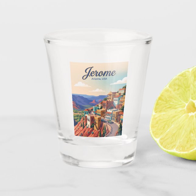 Jerome Arizona Shot Glass (Front)