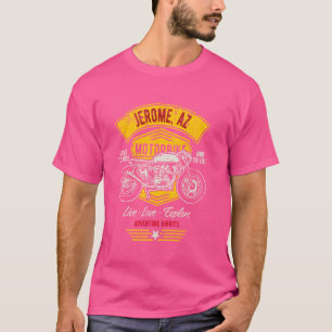 Jerome AZ USA Retro Distressed Style Motorcycle De T-Shirt
