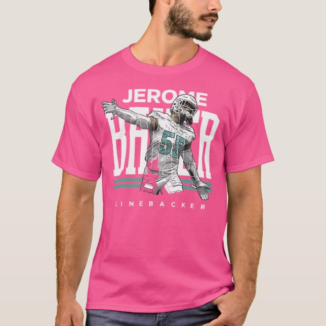 Jerome Baker Miami Player Name T-Shirt (Front)
