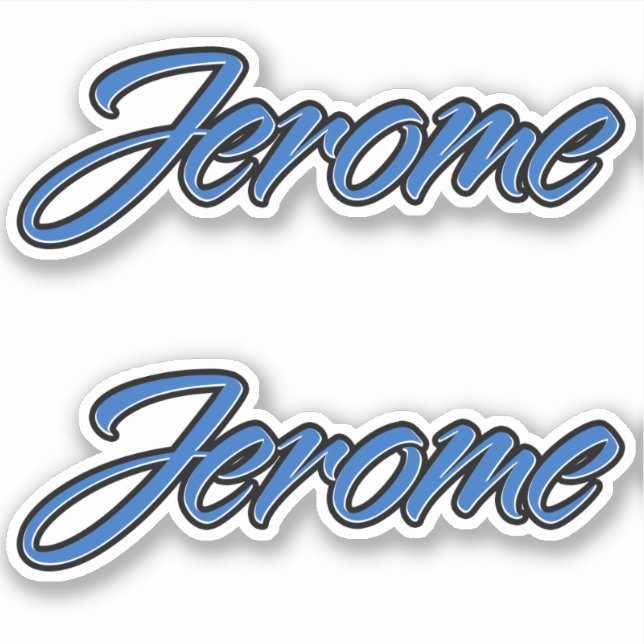 Jerome name blue sticker Sticker Sticker Sticker (Front)