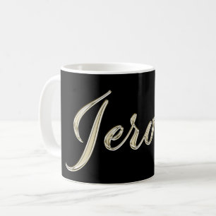 Jerome Name whitegold Tasse Teetasse Kaffetasse Coffee Mug