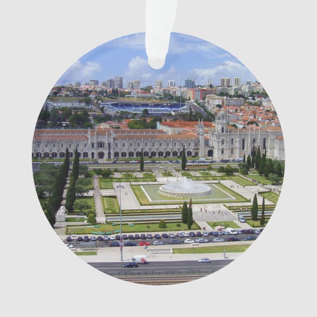 Jeronimos* Lisbon Portugal Christmas Ornament (Front)