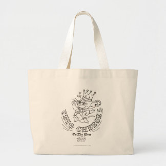 Jerry Big Cheese On The Moon 1 Large Tote Bag