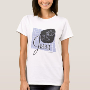 Jerry Black and Blue Script T-Shirt