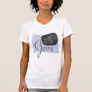 Jerry Black and Blue Script T-Shirt