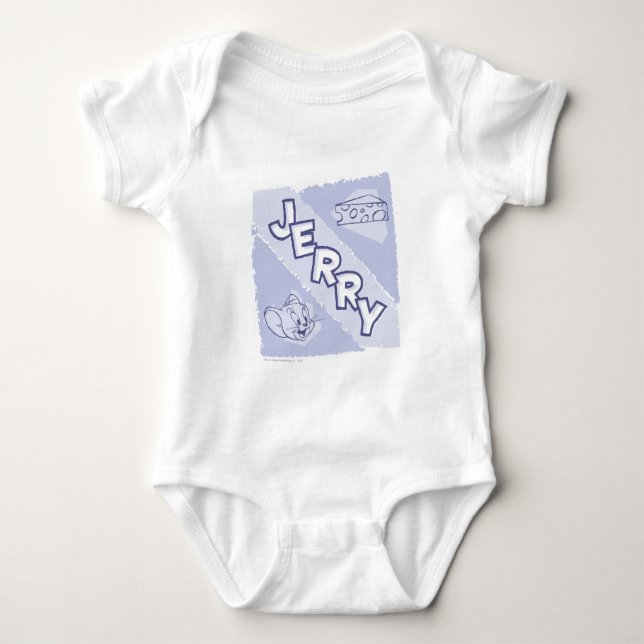 Jerry Blue Cheese Logo Baby Bodysuit (Front)