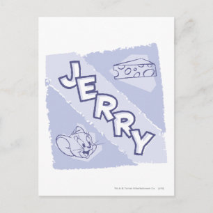 Jerry Blue Cheese Logo Postcard
