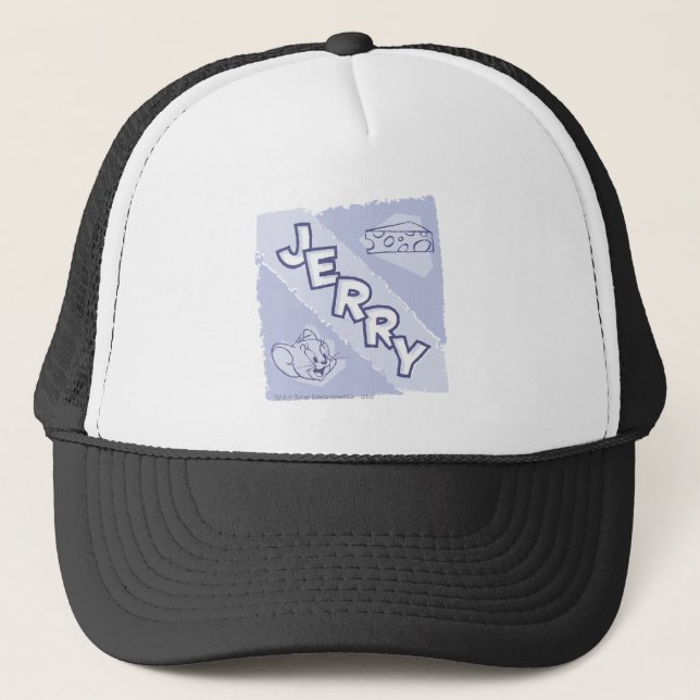 Jerry Blue Cheese Logo Trucker Hat (Front)