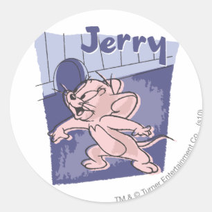 Jerry Blue Classic Round Sticker
