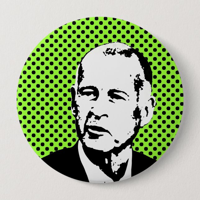 JERRY BROWN - 10 CM ROUND BADGE (Front)