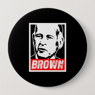 JERRY BROWN 2010 10 CM ROUND BADGE