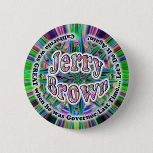 Jerry Brown 4 GOV button