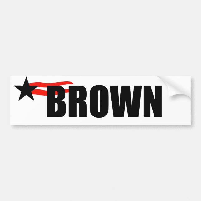JERRY BROWN BUMPER STICKER (Front)