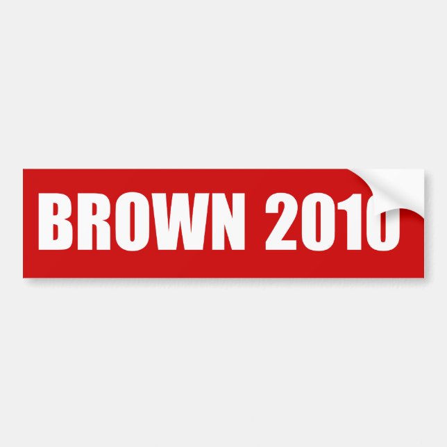 JERRY BROWN Election Gear Bumper Sticker (Front)