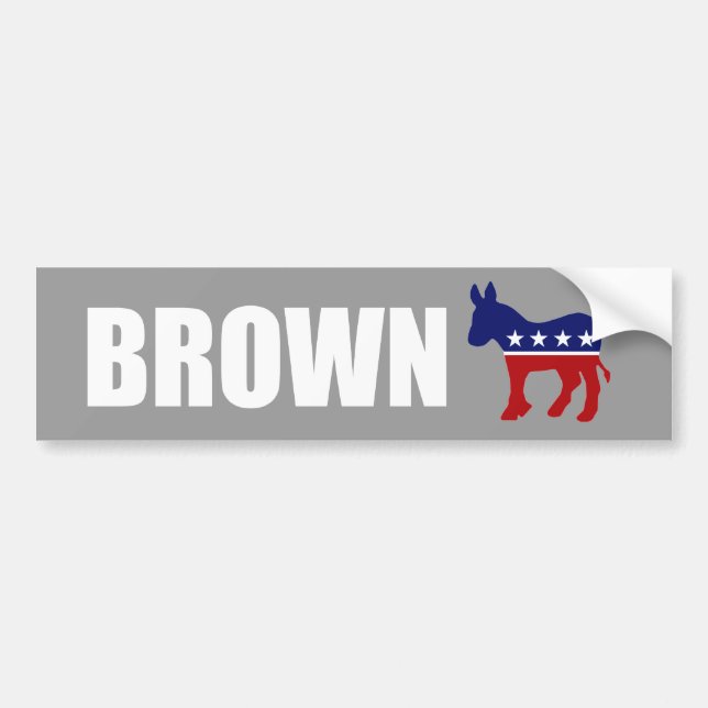 JERRY BROWN Election Gear Bumper Sticker (Front)