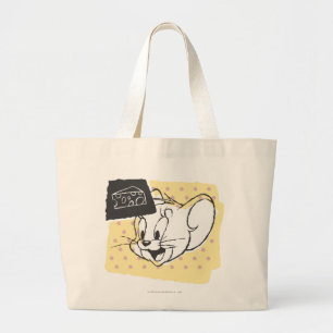Jerry Cheese Large Tote Bag