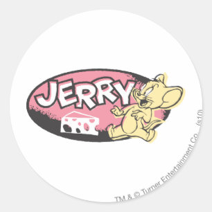 Jerry Cheese Logo Classic Round Sticker