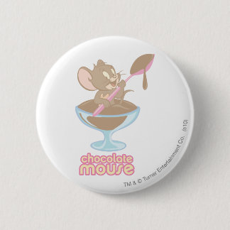 Jerry Chocolate Mouse 6 Cm Round Badge