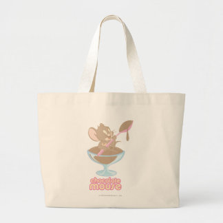 Jerry Chocolate Mouse Large Tote Bag