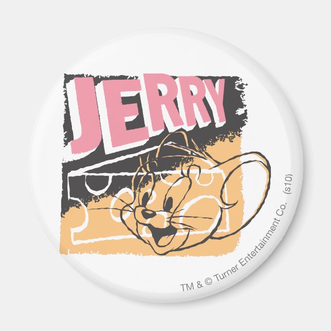 Jerry Face on Cheese Magnet (Front)