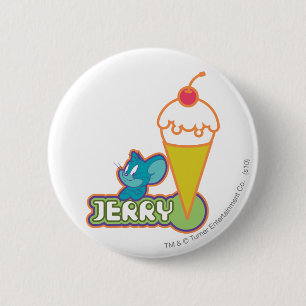 Jerry Ice Cream 6 Cm Round Badge