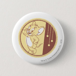 Jerry In Circle 6 Cm Round Badge