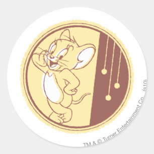 Jerry In Circle Classic Round Sticker