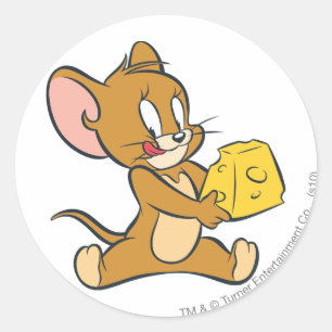 Jerry Likes His Cheese Classic Round Sticker