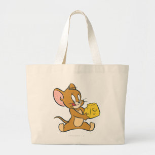 Jerry Likes His Cheese Large Tote Bag