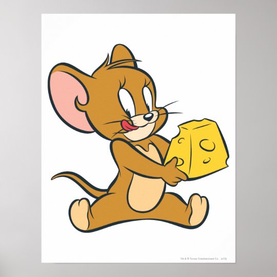 Jerry Likes His Cheese Poster Zazzle Co Uk