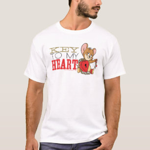 Jerry Mouse "Key To My Heart" Valentine T-Shirt